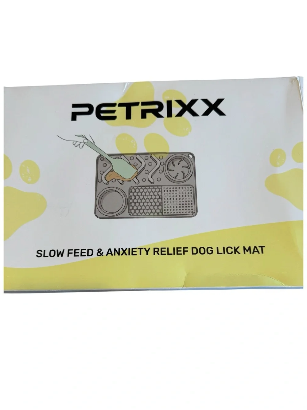 PETRIXX Slow Feed Dog Lick Mat w/ Bowl & Spatula Anxiety Relief Purple NWT